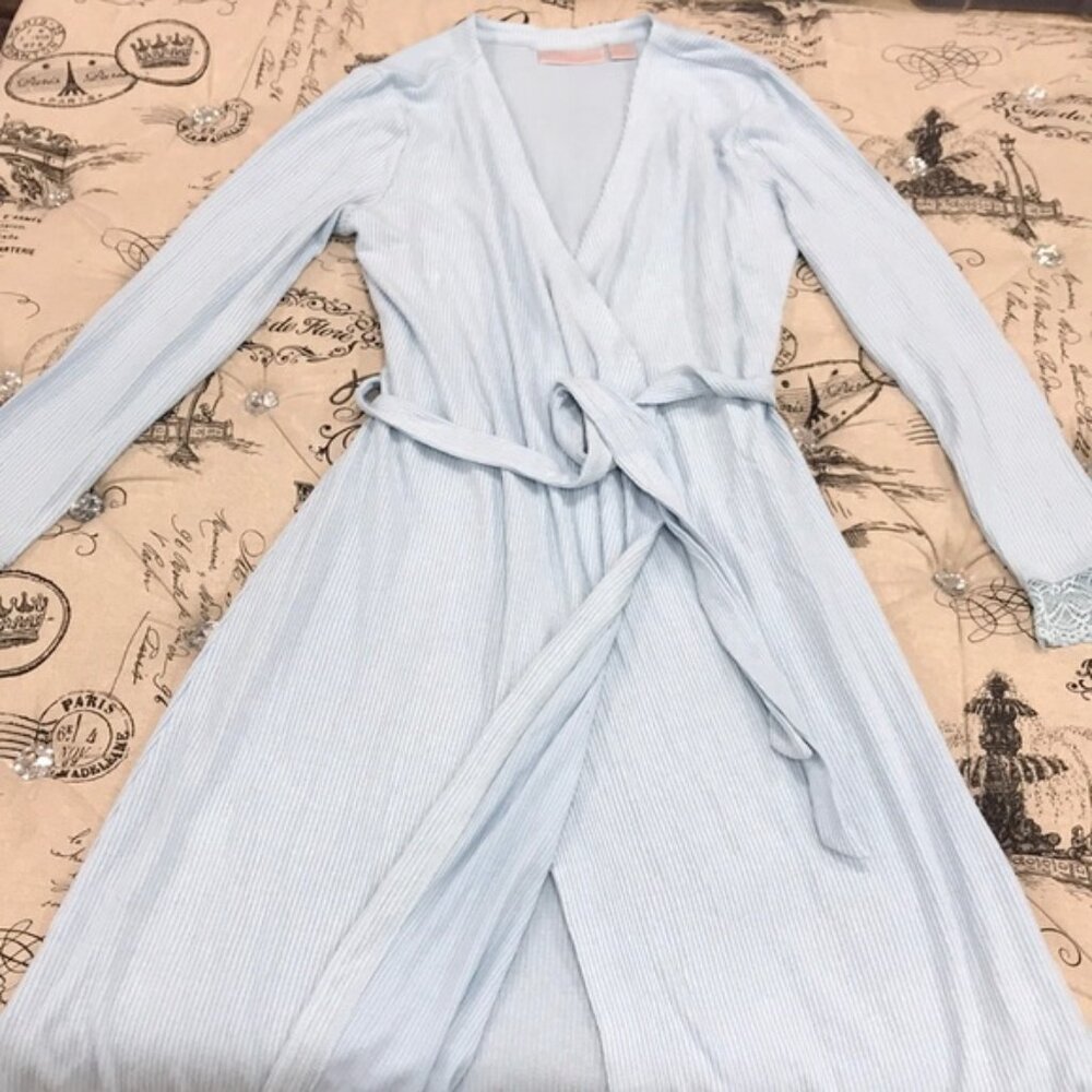 RACHEL PARCELL Lace Trim Robe - Picture 4 of 8